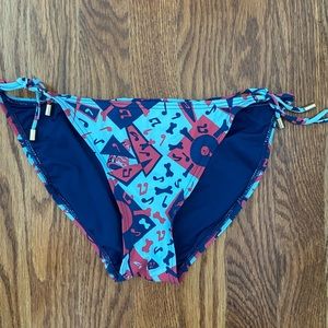 Marc Jacobs small blue side tie bikini bottom